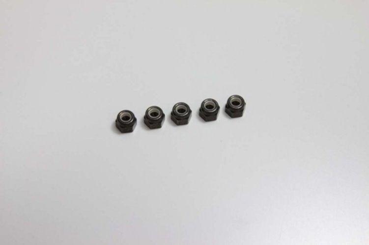 Kyosho 1-N4055N M4x5.5mm Nylon Lock Nut 5pcs