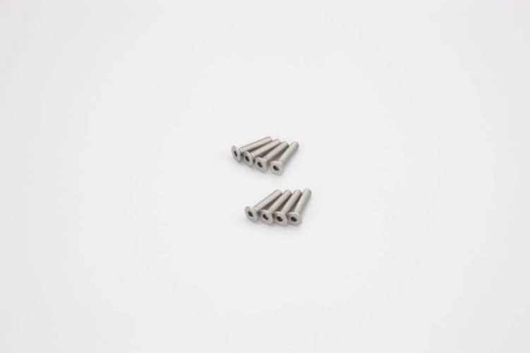 Kyosho 1-S33015HT Flat Head Screw Hex Titanium M3x15 8pcs