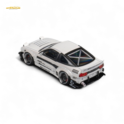 MicroTurbo Nissan 180SX Pandem Rocket Bunny White 1:64