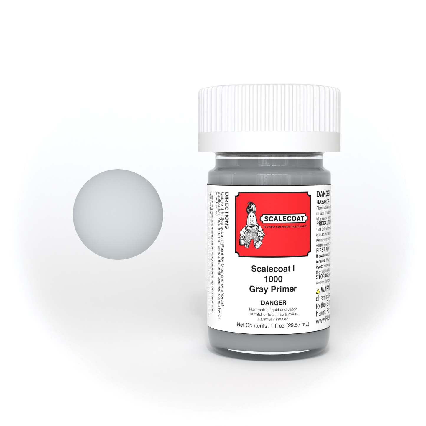 Scalecoat I Gray Primer 1oz - 1000