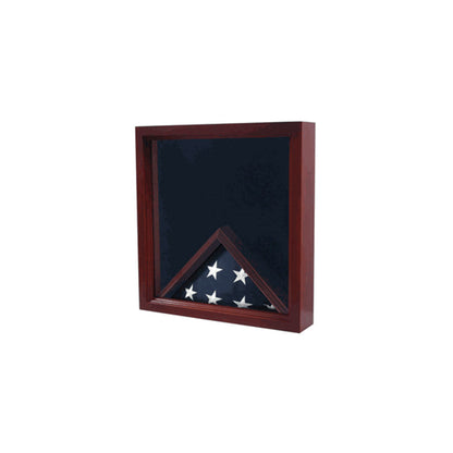 Air Force Flag, Medal Display Case, Flag Shadow Box - Fit 5' x 9.5' Casket Flag.