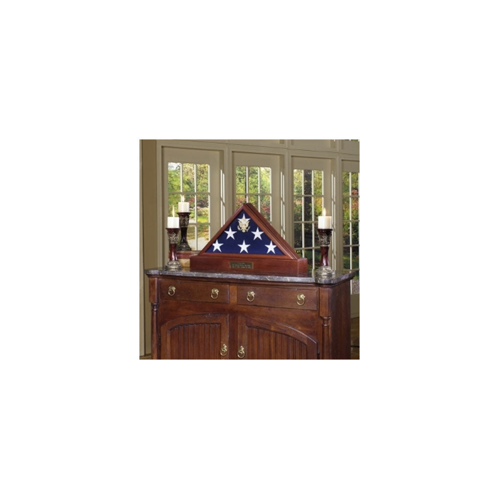Burial Display case for flag - 3ft x 5ft American Flag.