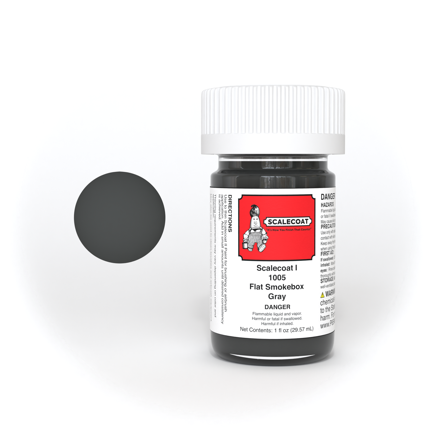 Scalecoat I Flat Smokebox Gray 1oz - 1005