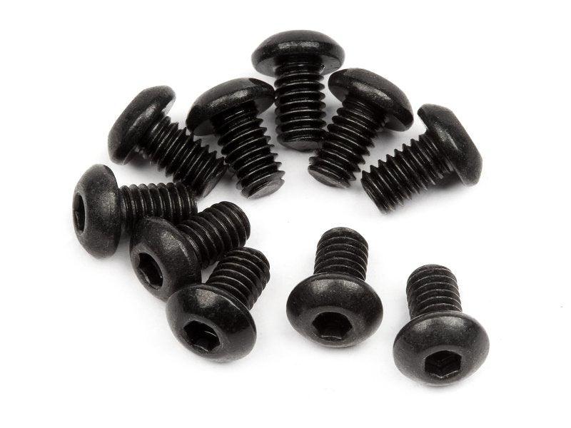 HPI 100864 Button Head Screw M2.5x4mm 1.5mm Hex Socket (10) Savage XS Flux