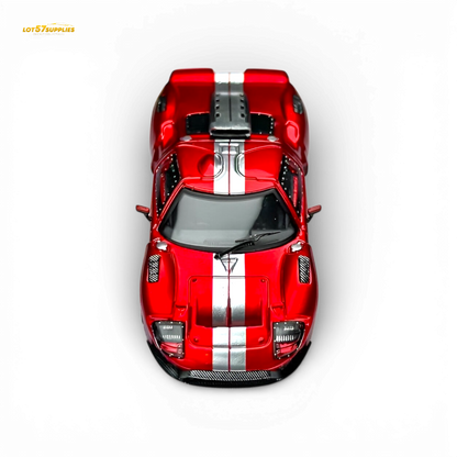 Rhino Model Ford GT40 Transparent Red 1:64