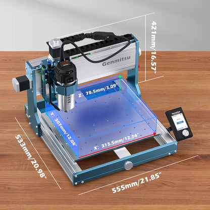 3030-PROVer Ultra Desktop CNC Router for High Precision Metalworking, with Linear Guide & Ball Screw Motion