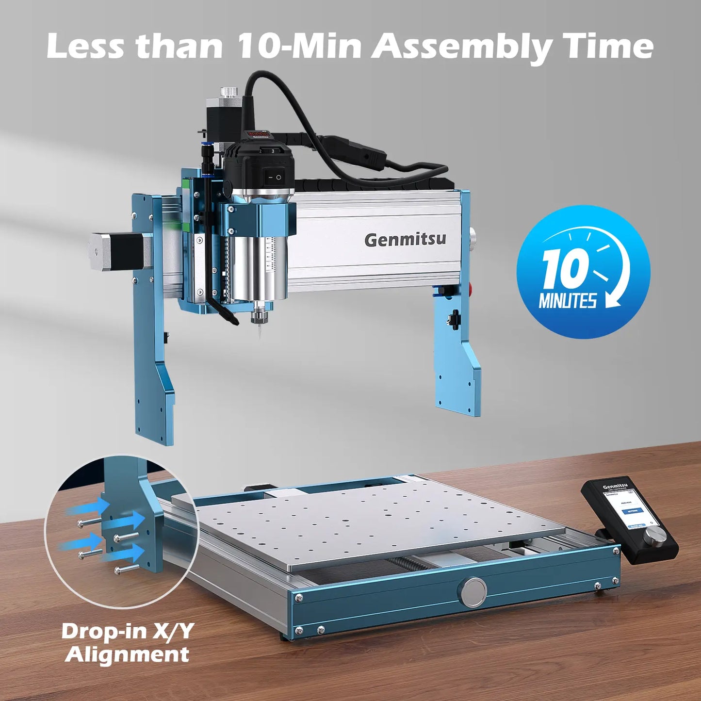 3030-PROVer Ultra Desktop CNC Router for High Precision Metalworking, with Linear Guide & Ball Screw Motion