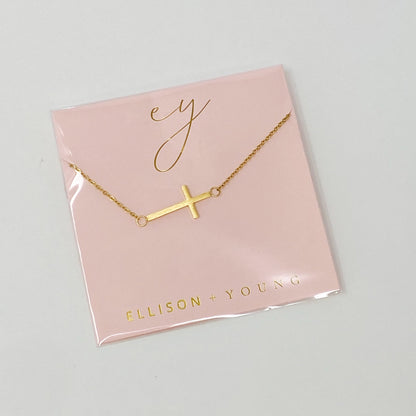 Kayla Cross Necklace by Ellisonyoung.com