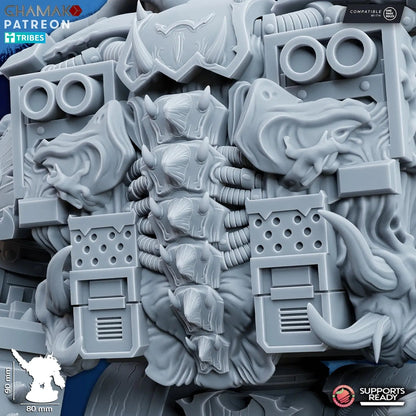 Cursed Sarcophagus by Ghamak Fantasy 28/32mm Scale Miniature, 90mm Tall