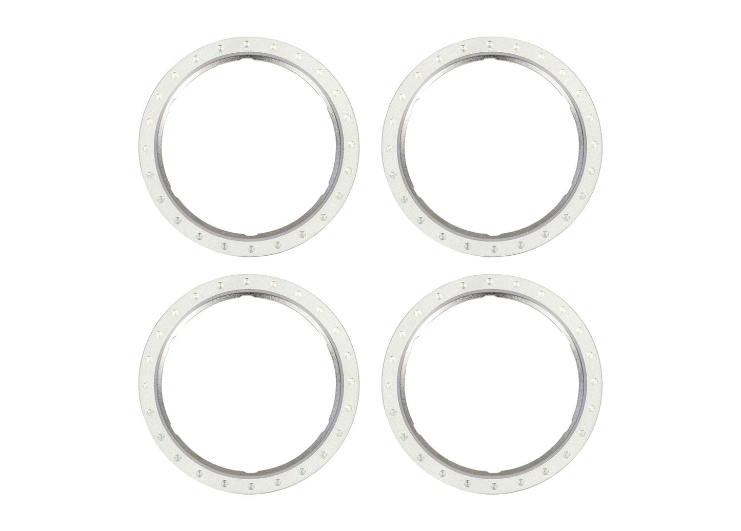 Traxxas Beadlock Rings Aluminum Silver maxx slash / UDR