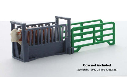 3D To Scale 64-316-GY 1/64 Livestock Squeeze Chute Kit