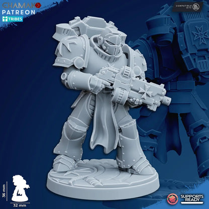 Temple Militum Squad by Ghamak – 10-Unit Resin Printed Sci-Fi Minis (36mm)