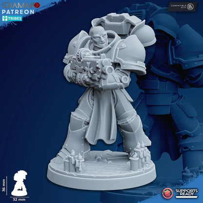 Temple Militum Squad by Ghamak – 10-Unit Resin Printed Sci-Fi Minis (36mm)