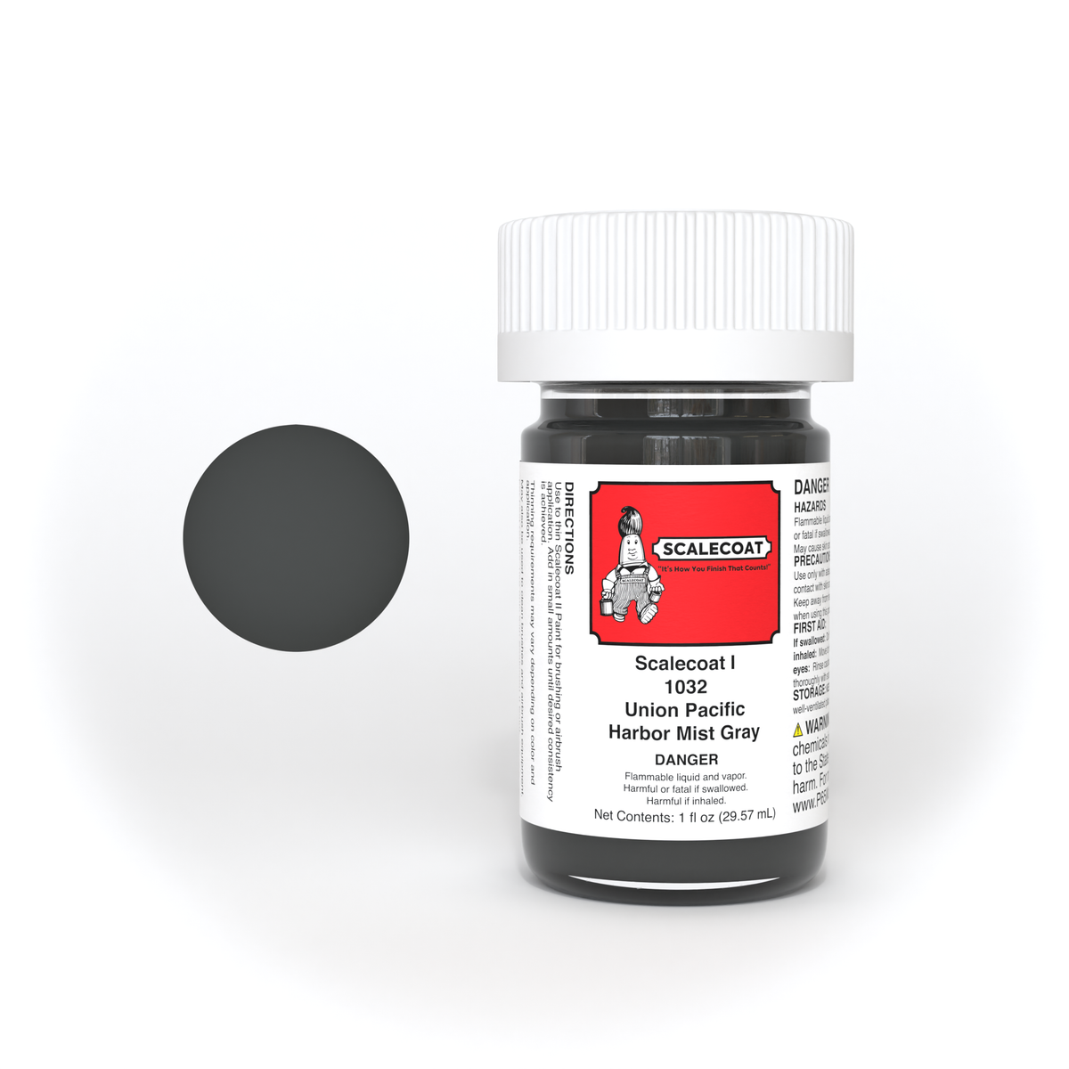 Scalecoat I Union Pacific Harbor Mist Gray 1oz - 1032