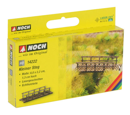 Noch 14222 HO Scale Small Footbridge Laser-Cut Kit