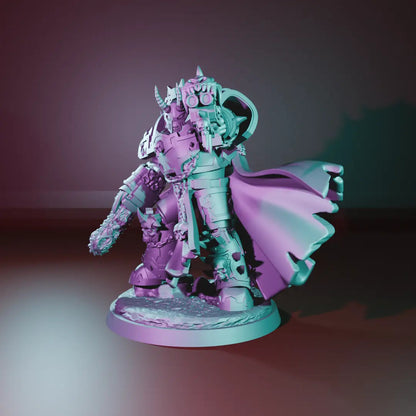 Exterminator Lord 2 by Ghamak 28/32mm Scale Miniature, 42mm tall