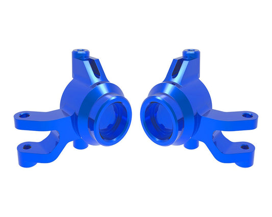 Traxxas 10734-BLUE Blue Aluminum Left and Right Steering Blocks fits Mini Maxx