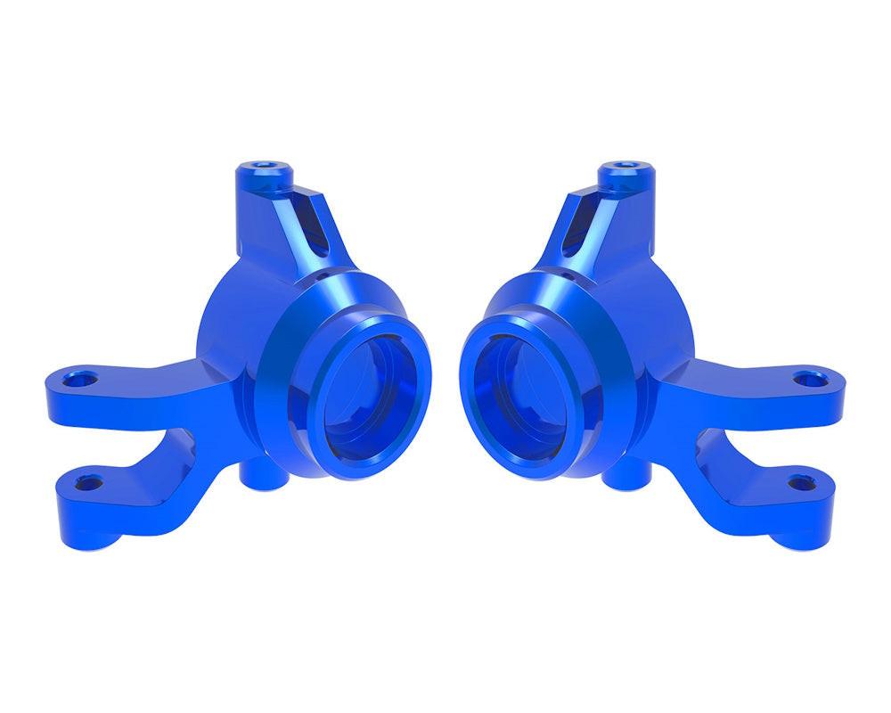 Traxxas 10734-BLUE Blue Aluminum Left and Right Steering Blocks fits Mini Maxx