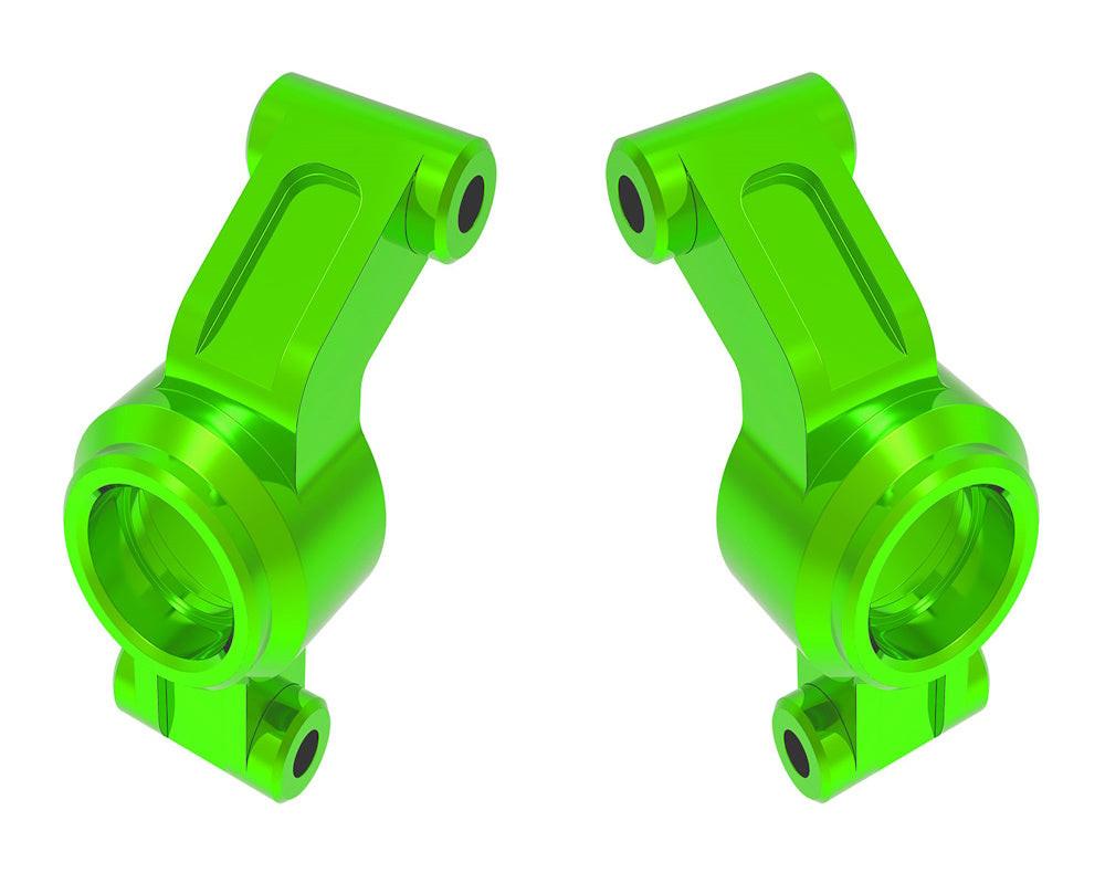Traxxas 10751-GRN Green Left & Right Aluminum Stub Axle Carriers fits Mini Maxx