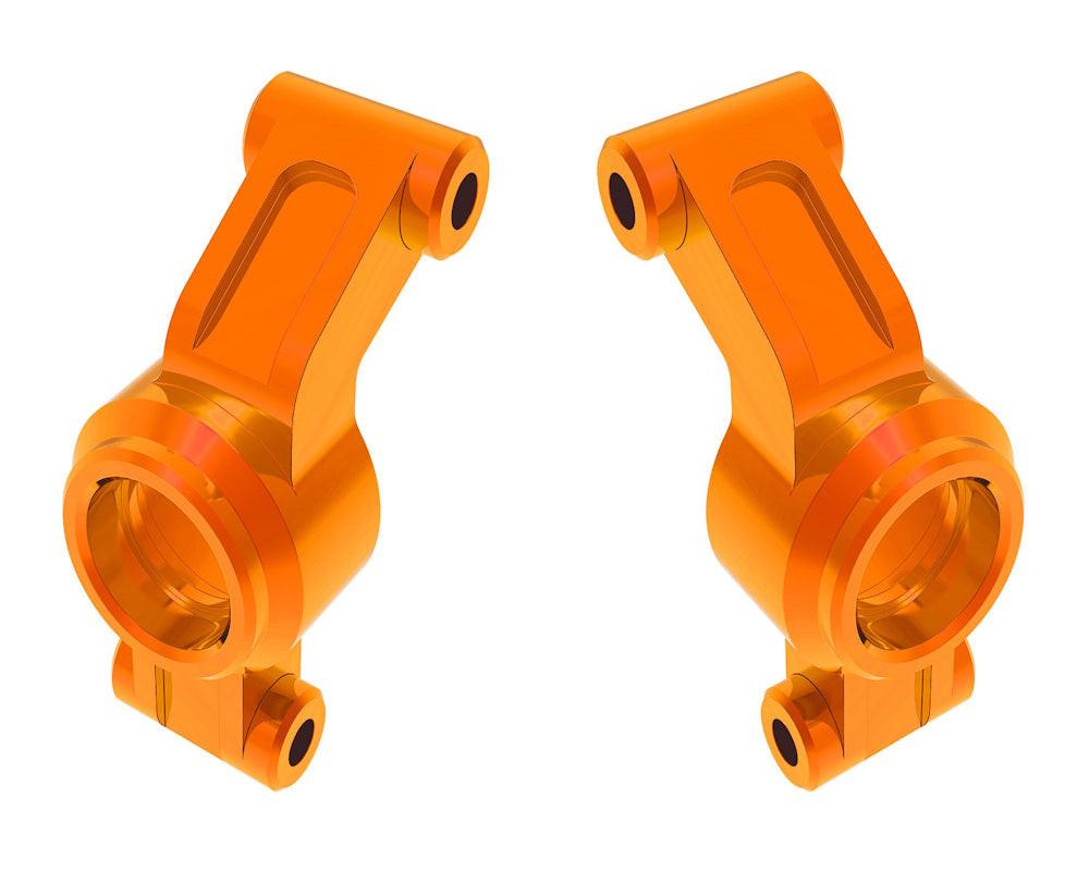 Traxxas 10751-ORNG Orange L & R Aluminum Stub Axle Carriers fits Mini Maxx