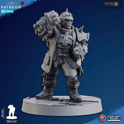 Dictator Squad by Ghamak - 5-Unit Resin Printed Sci-Fi Command (26mm)