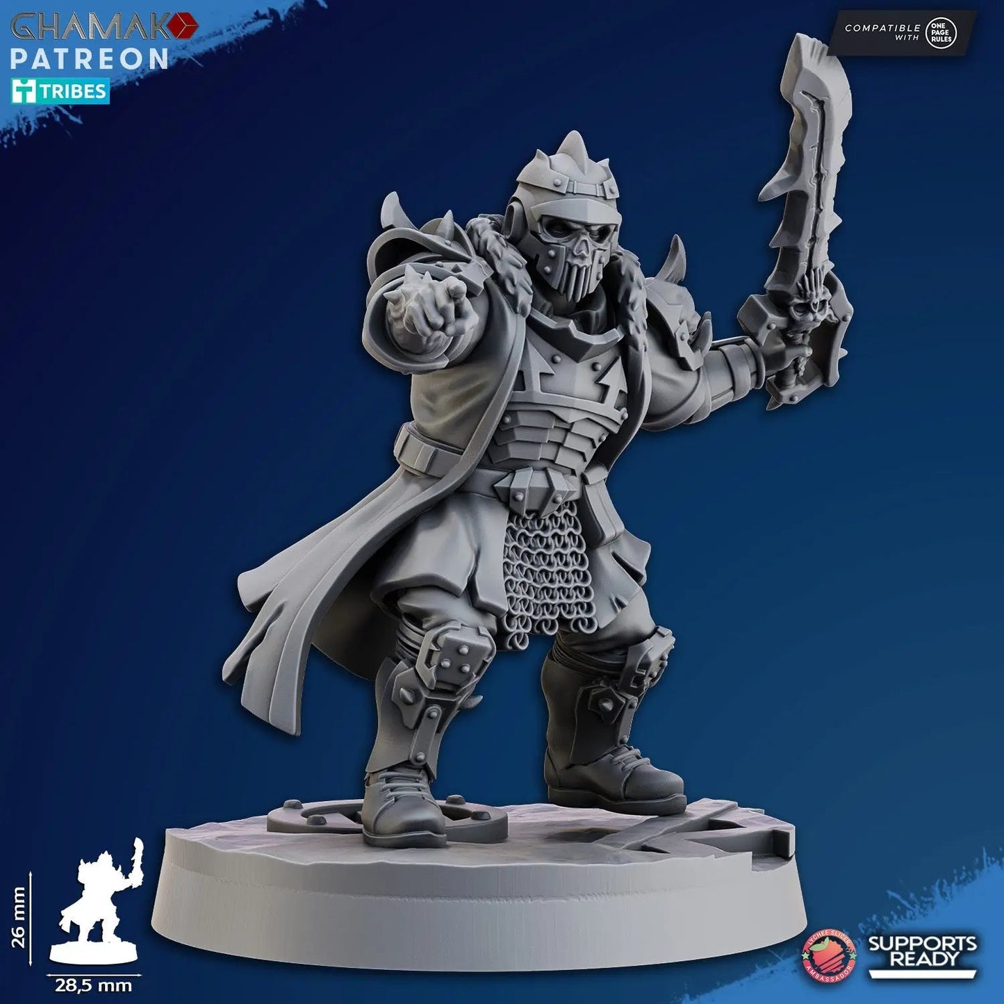 Dictator Squad by Ghamak - 5-Unit Resin Printed Sci-Fi Command (26mm)