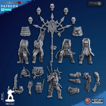 Dictator Squad by Ghamak - 5-Unit Resin Printed Sci-Fi Command (26mm)