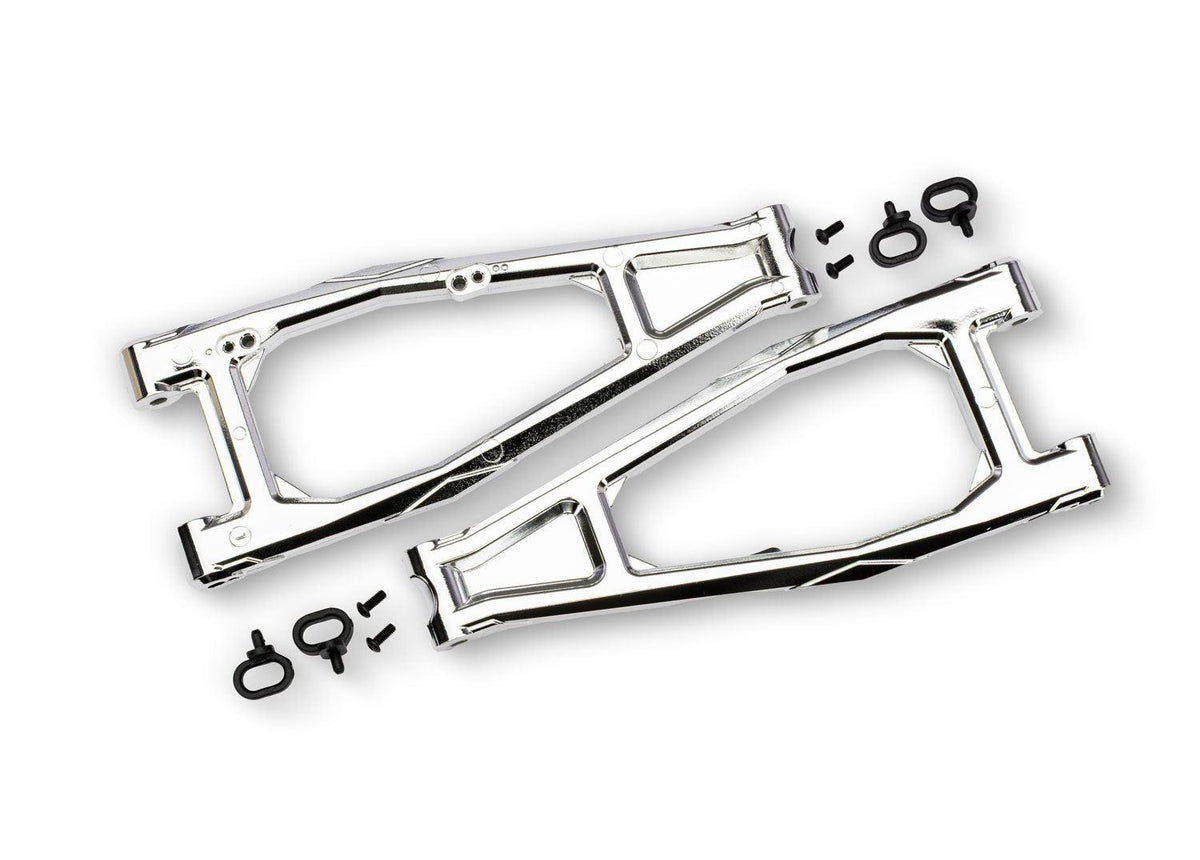 Traxxas 10929-CHRM Chrome Upper Front HD Suspension Arms (L&R) Funco Pro Scale