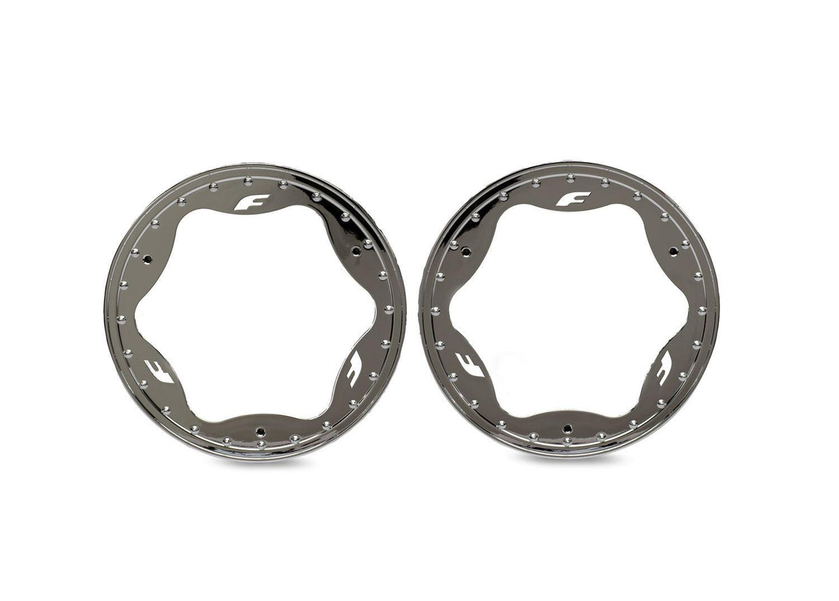 Traxxas 10976-CHRM 3.5" Chrome Funco Front Beadlock Rings (2)