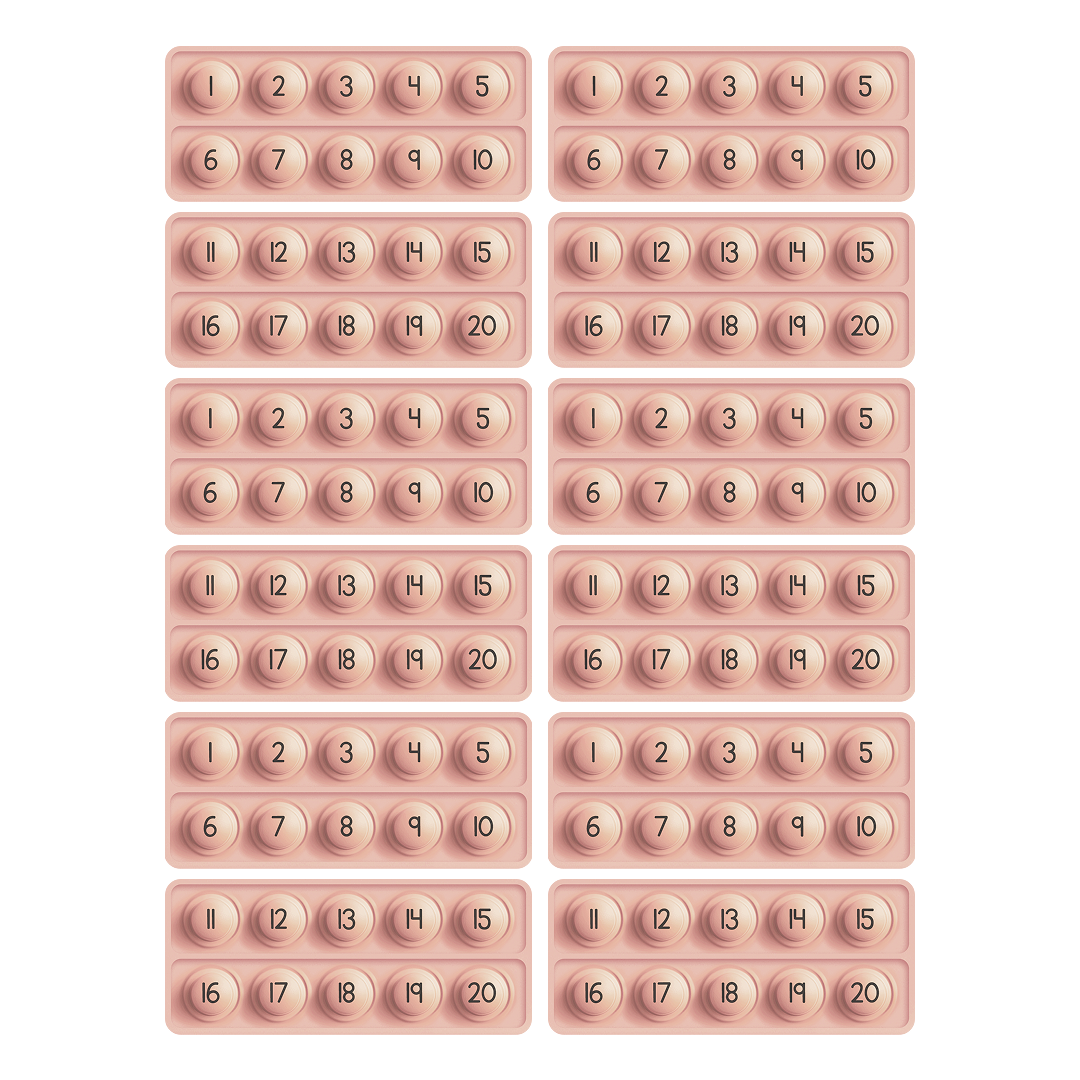 10 Frame Fidgets (Set of 12)
