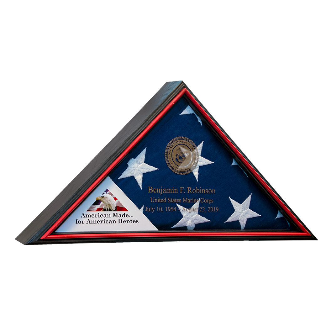 Tributary Flag Case - Navy Flag Display Case
