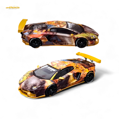 King Model Lamborghini Aventador LP700-4 Tiger Racing 1:64
