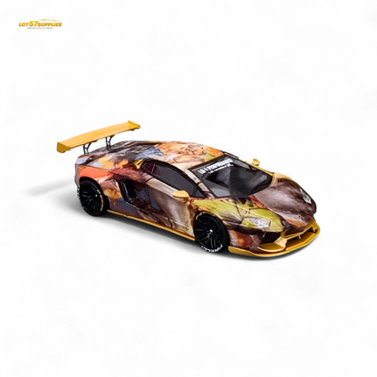 King Model Lamborghini Aventador LP700-4 Tiger Racing 1:64