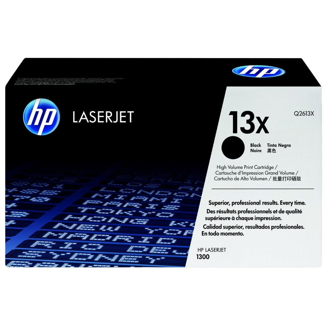 New, Pre-Owned - HP 13X High Yield Black LaserJet Toner Cartridge, Q2613X