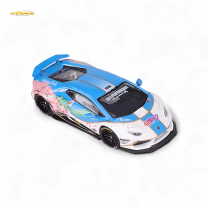 King Model Lamborghini Huracan LP610 LB 1.0 Hatsune Blue 1:64
