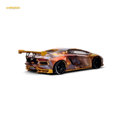 King Model Lamborghini Aventador LP700-4 LB 1.0 Tiger Racing Sports 1:64