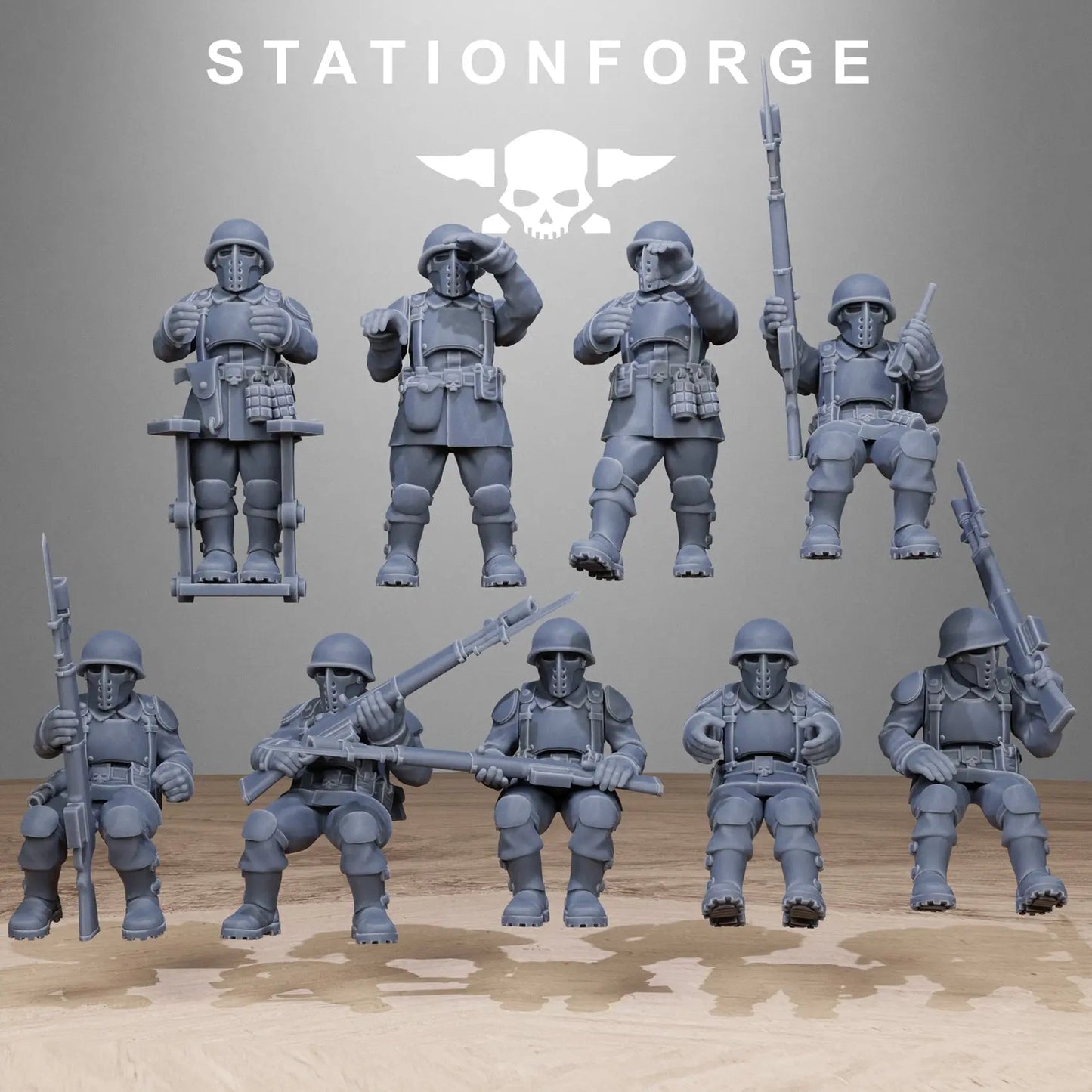 Free Guard Halftrack by Station Forge 28/32mm Heroic Scale Miniature, 150mm, Tank, Resin Model