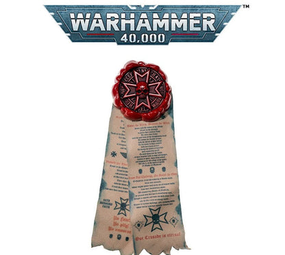 Starforged: Purity Seal - Black Templars Cross Pin+Sticker