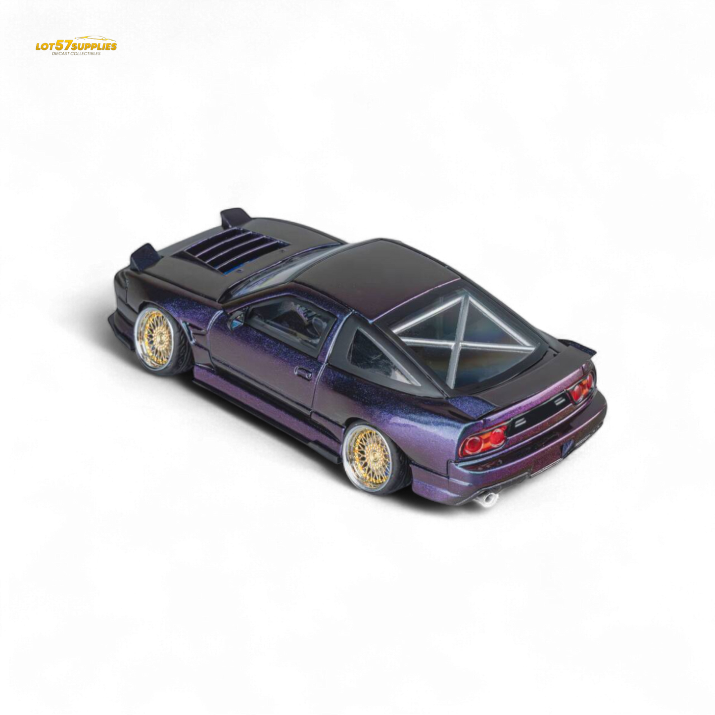 MicroTurbo Custom 180SX Spirit Rei - Purple Chameleon GMHS 2025 Special Edition 1:64