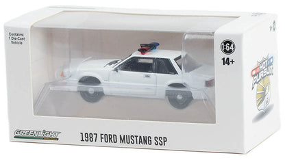 Greenlight 43008-B 1/64 Police - 1987-93 Ford Mustang SSP with Light