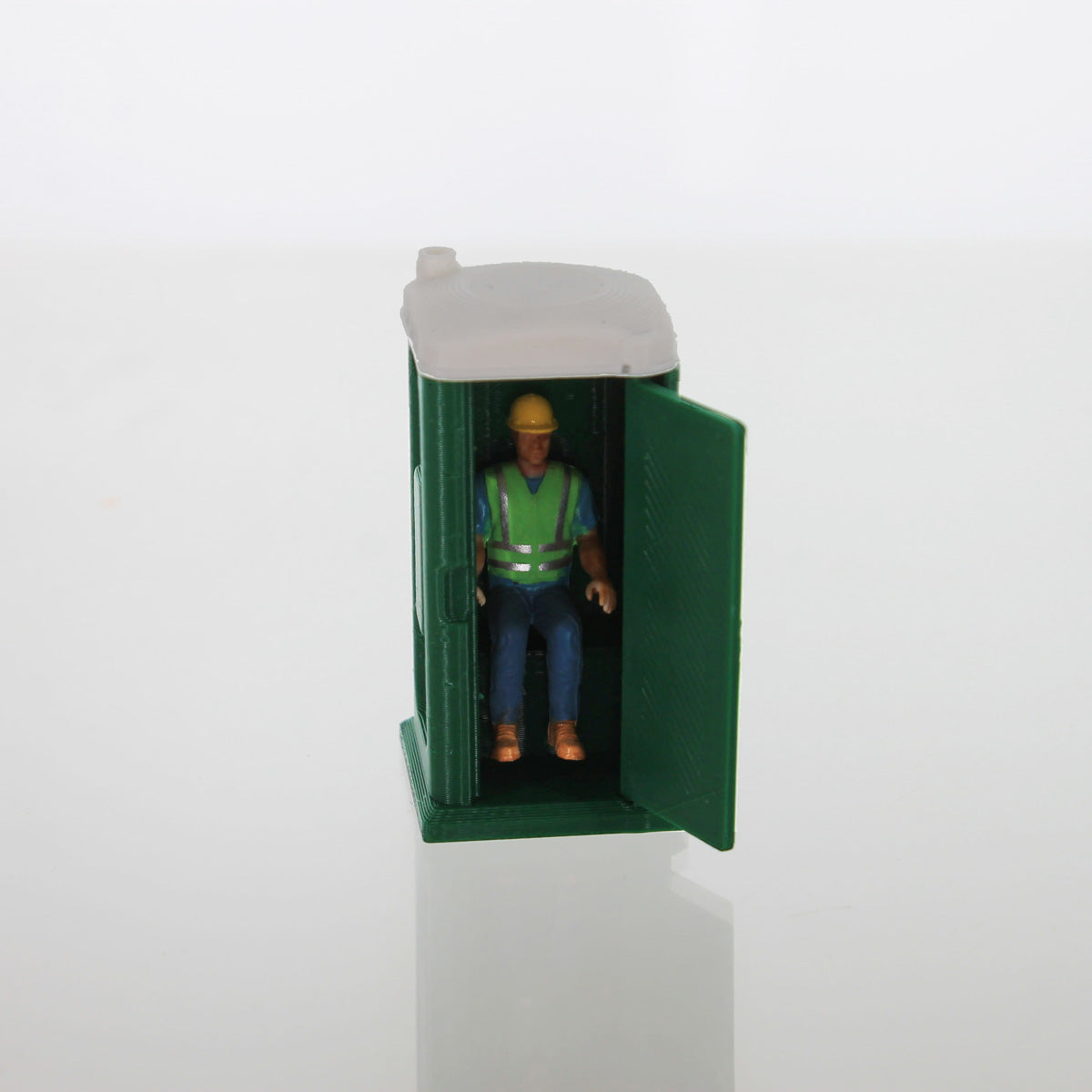 3D To Scale 50-141-DG 1/50 Porta-Potty, Dark Green