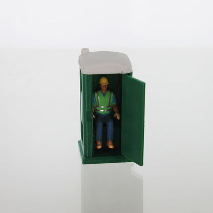 3D To Scale 50-141-DG 1/50 Porta-Potty, Dark Green