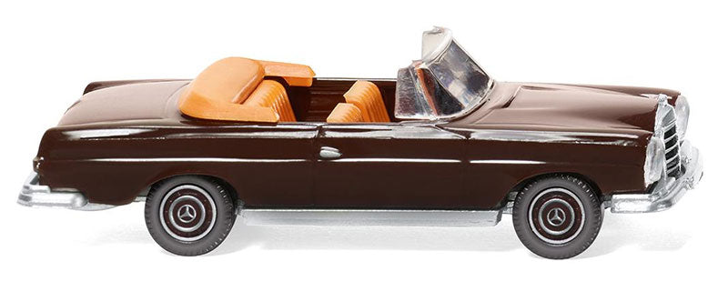 Wiking 015302 1/87 Mercedes-Benz 280 SE Cabrio, Chocolate Brown (HO)