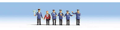 Noch 12800 HO Scale German Train Arrival Sounds & 6 Railroad Employees