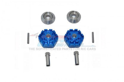 GPM ALUMINUM WHEEL HUB HEX (+10MM) TRAXXAS 1/10 MAXX 4WD BLUE