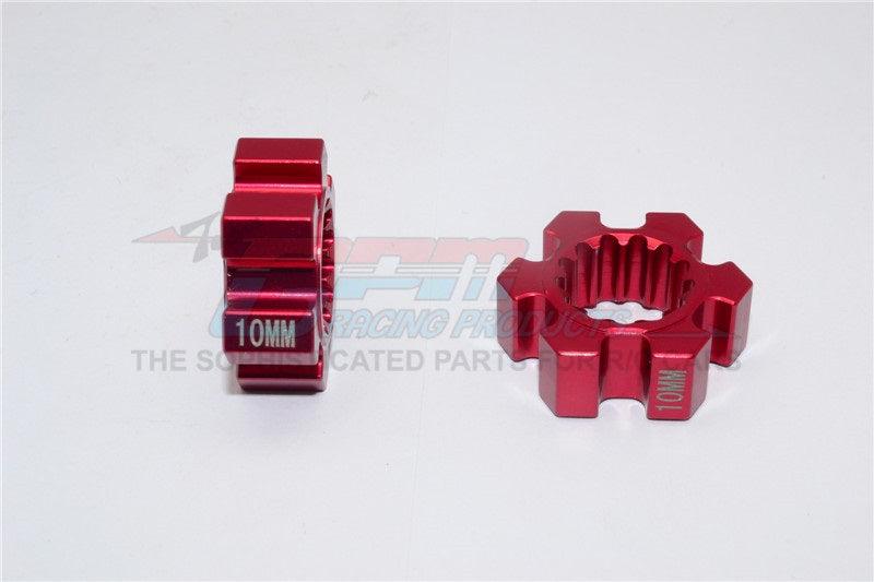 GPM ALUMINUM WHEEL HEX (10MM THICKNESS) TRAXXAS X-MAXX 4X4 RED