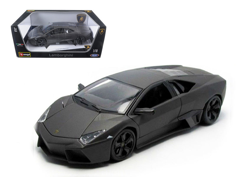 Lamborghini Reventon Dark Matt Gray 1/18 Diecast Model Car by Bburago  free shipping USA