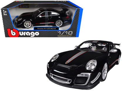 Porsche 911 GT3 RS 4.0 Black 1/18 Diecast Model Car by Bburago  free shipping USA