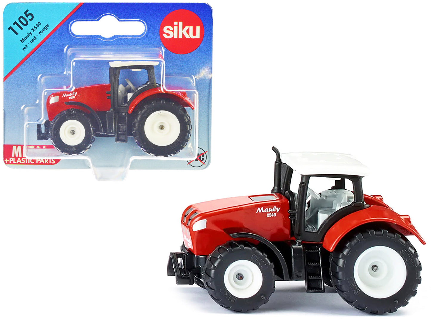 Mauly X540 Tractor Red with White Top Diecast Model by Siku  free shipping USA