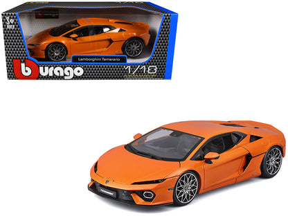 Lamborghini Temerario Orange Metallic 1/18 Diecast Model Car by Bburago  free shipping USA